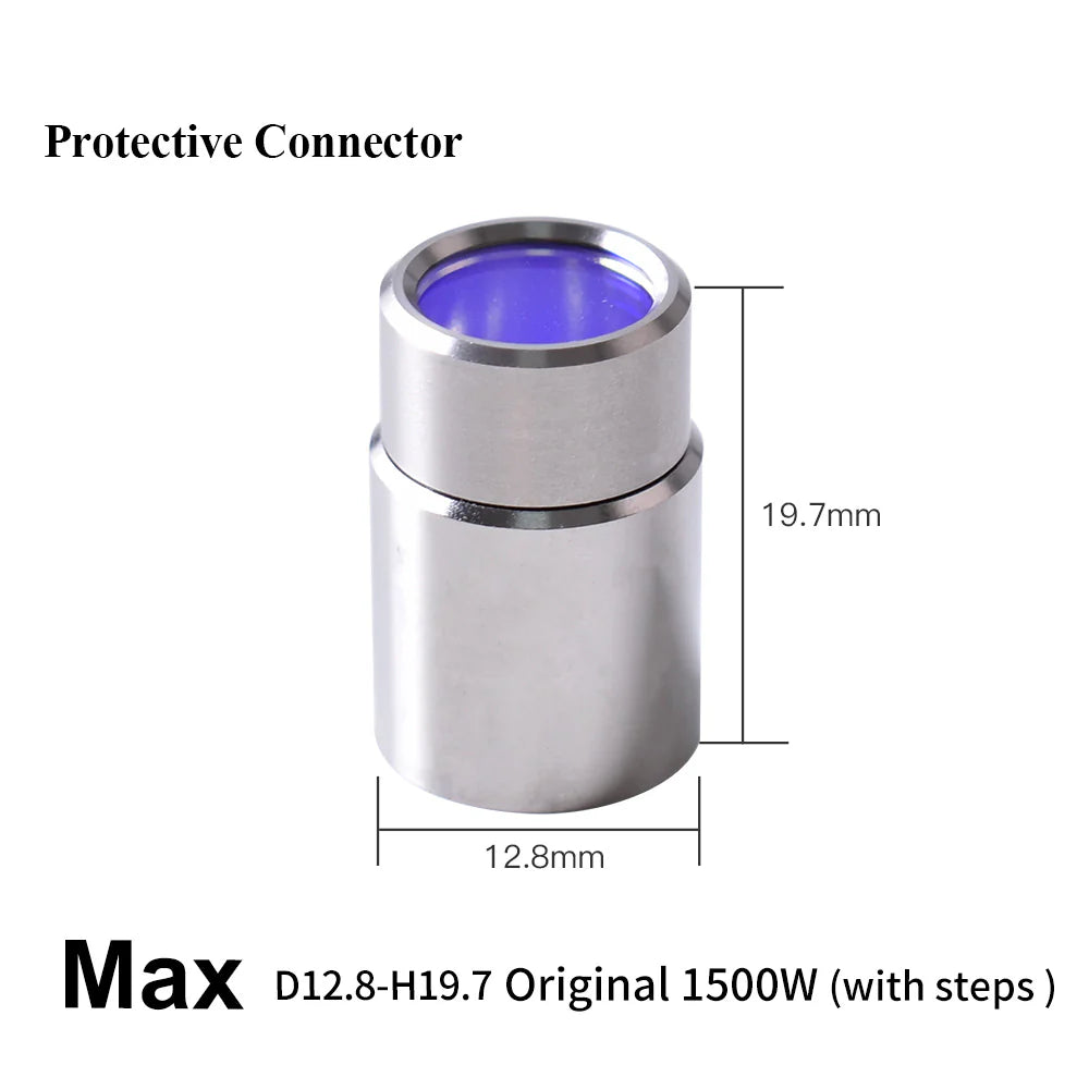 Proteção Output Protective Connector Lens Group with Lens Protective Cap MAX Raycus QBH Laser Source