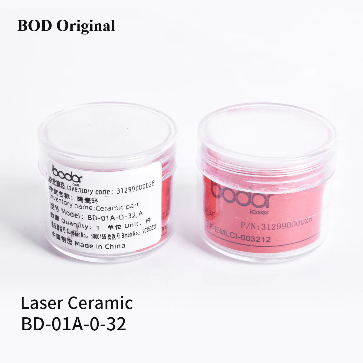 Lentes Originais Bodor: Lente de Proteção do Laser (24.9x1.5 / 30x5 / 37x7), Lente de Colimação e Foco 15KW (D30 C100/F200)