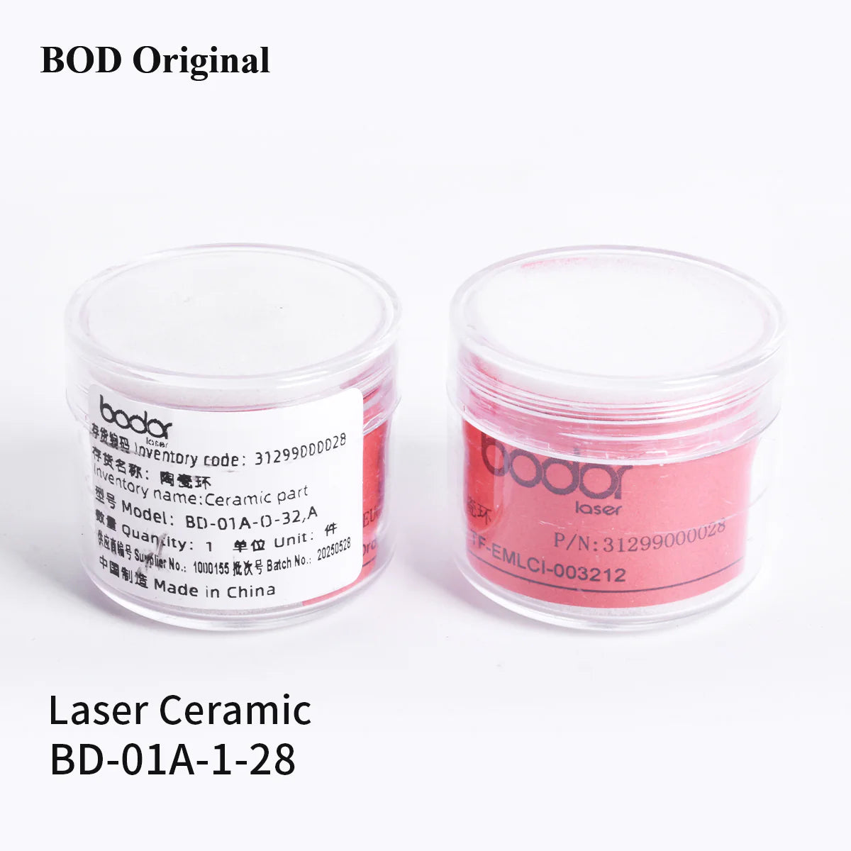 Lentes Originais Bodor: Lente de Proteção do Laser (24.9x1.5 / 30x5 / 37x7), Lente de Colimação e Foco 15KW (D30 C100/F200)