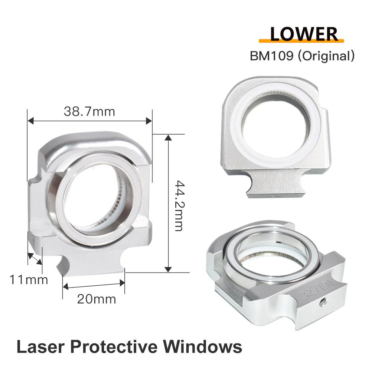 Janelas Original Raytools Upper Down Laser Protective Windows Base Seat