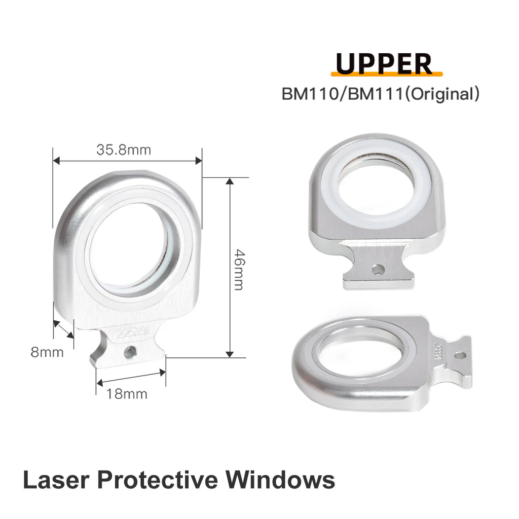 Janelas Original Raytools Upper Down Laser Protective Windows Base Seat