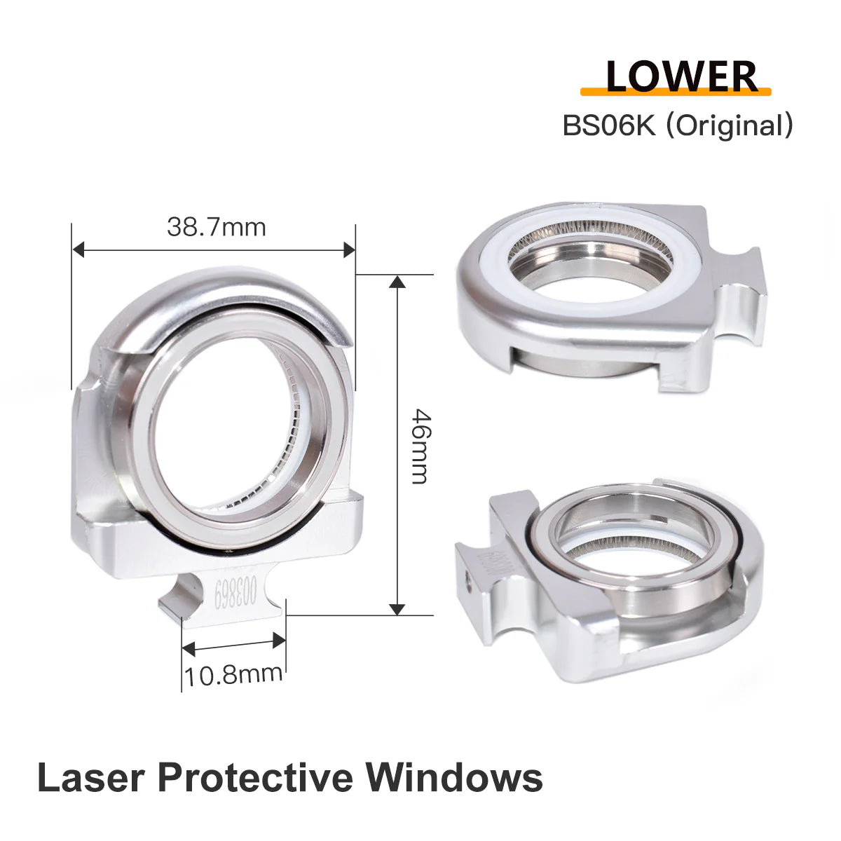 Janelas Original Raytools Upper Down Laser Protective Windows Base Seat