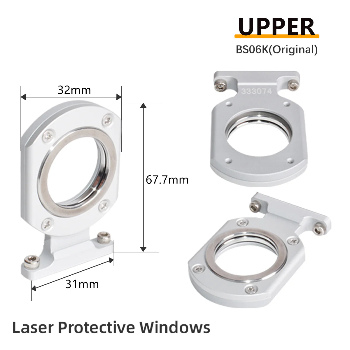Janelas Original Raytools Upper Down Laser Protective Windows Base Seat