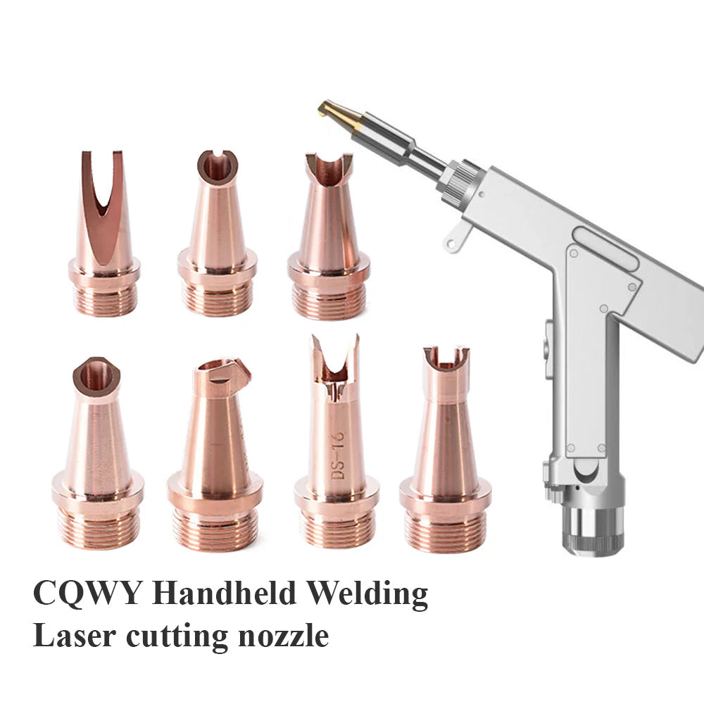 Cabeçote de soldagem manual com bocal de cobre M16 para cabeçote de solda a laser CQWY SUP20T/S 23T.
