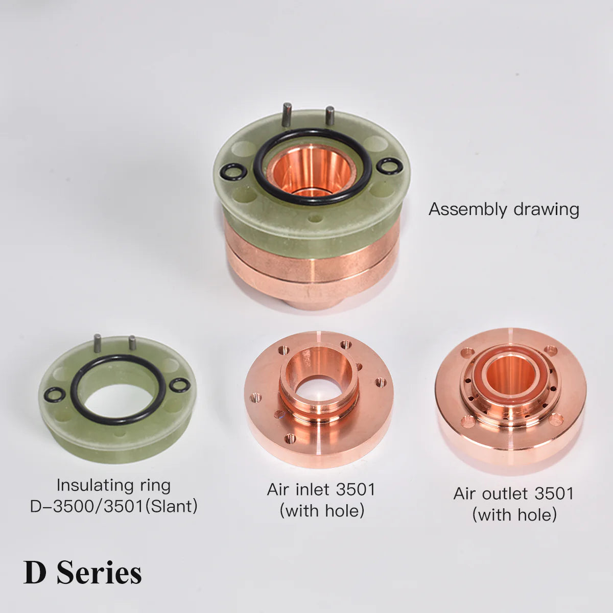 Cerâmica Laser Ceramic Insulating Ring 3501/3502 Slant Hole 2700/2702