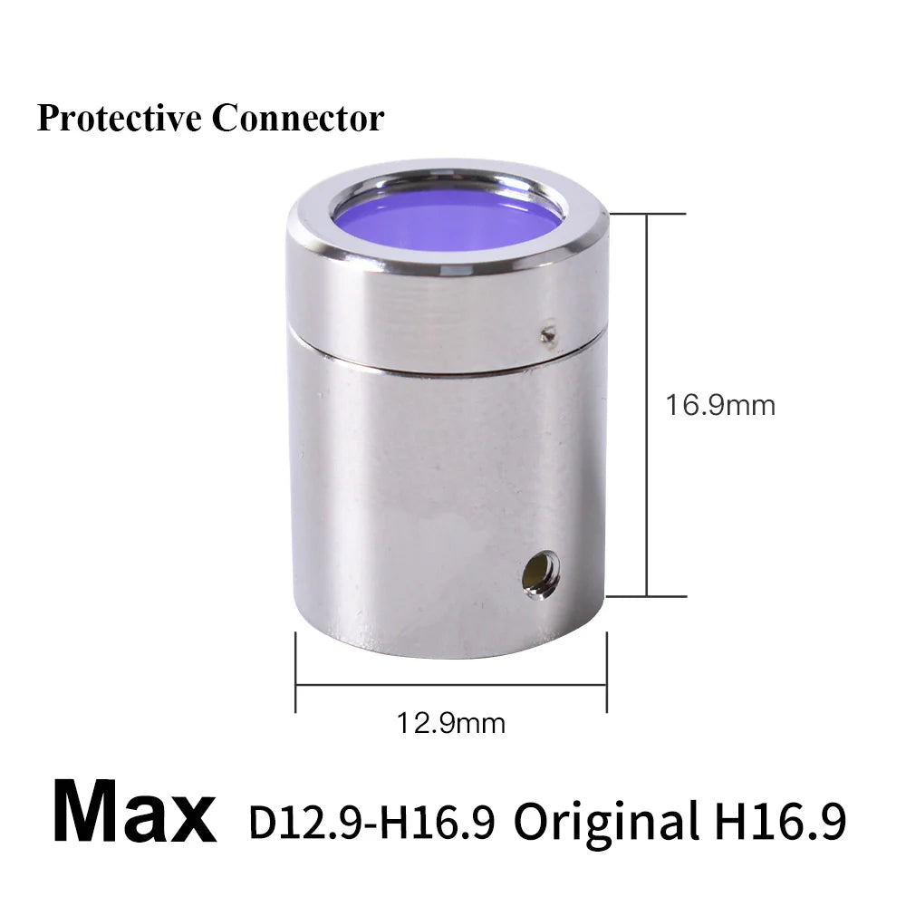 Proteção Output Protective Connector Lens Group with Lens Protective Cap MAX Raycus QBH Laser Source