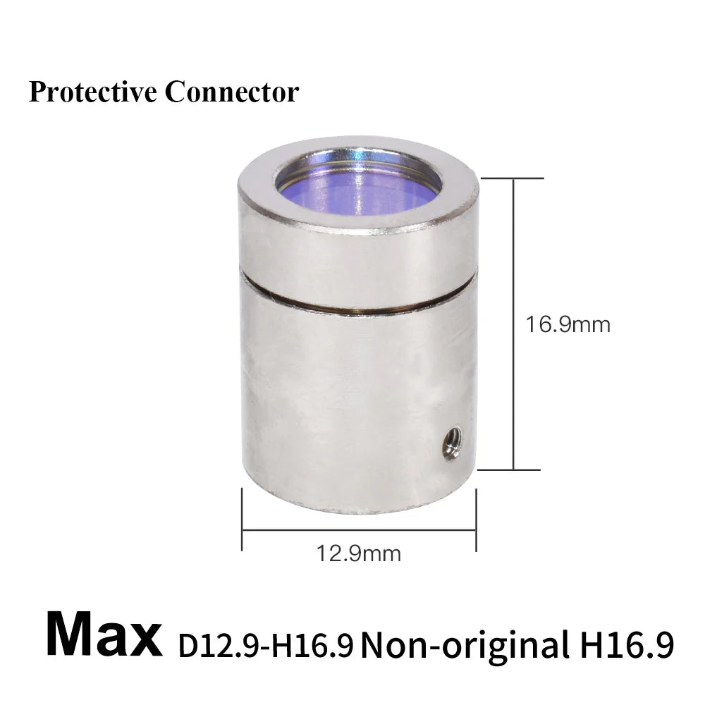 Proteção Output Protective Connector Lens Group with Lens Protective Cap MAX Raycus QBH Laser Source