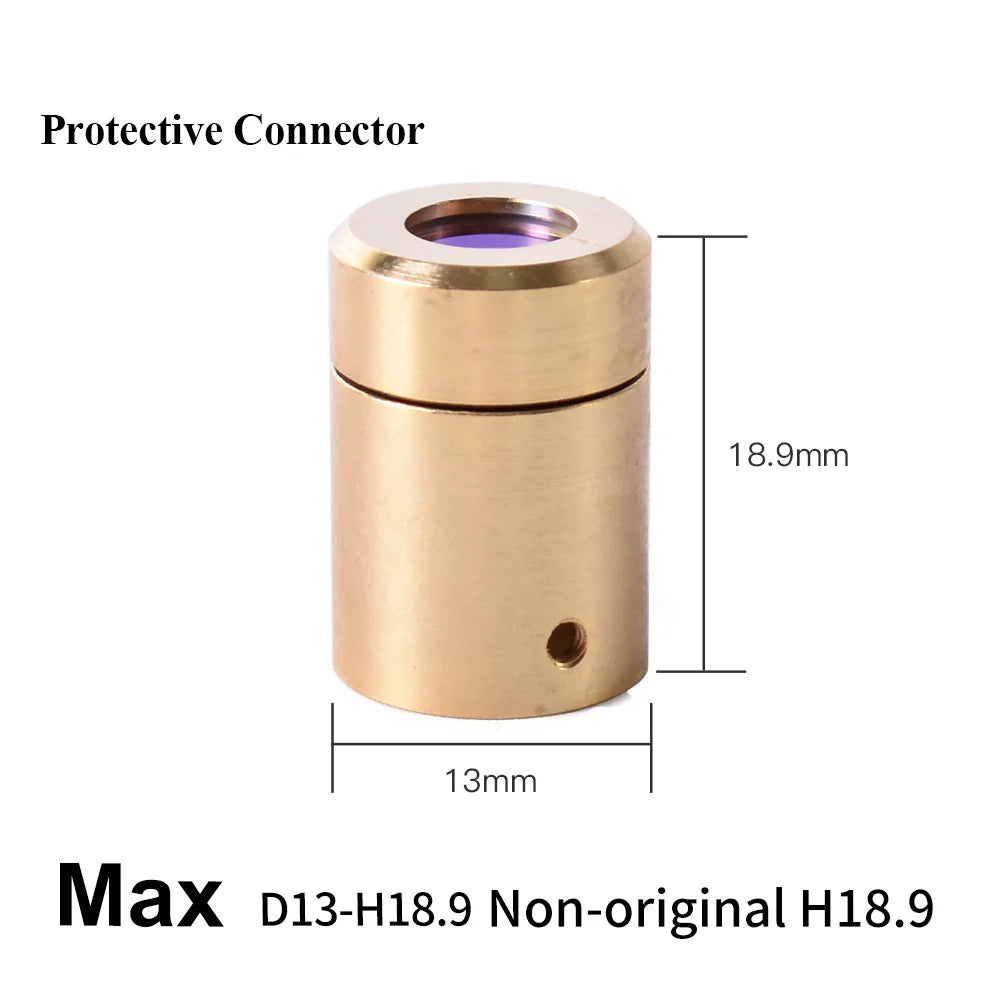 Proteção Output Protective Connector Lens Group with Lens Protective Cap MAX Raycus QBH Laser Source