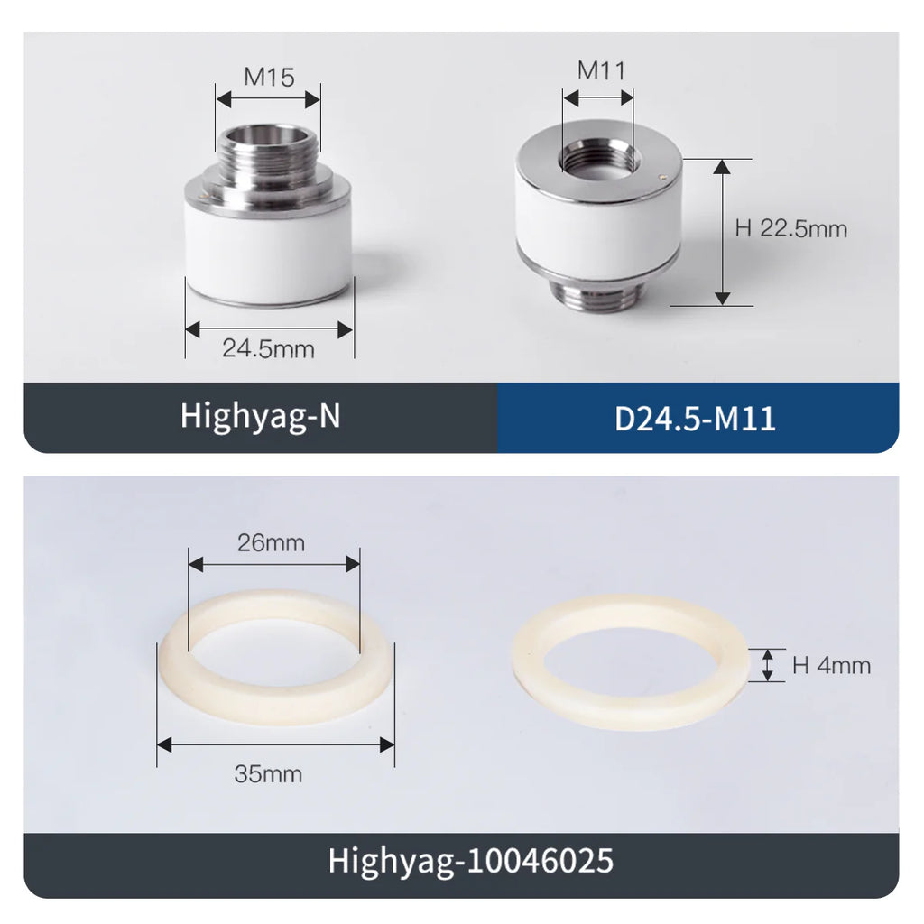 Cerâmica Laser Ceramic Ring IPG Highyag HAN-3D HG for Fiber Laser Head