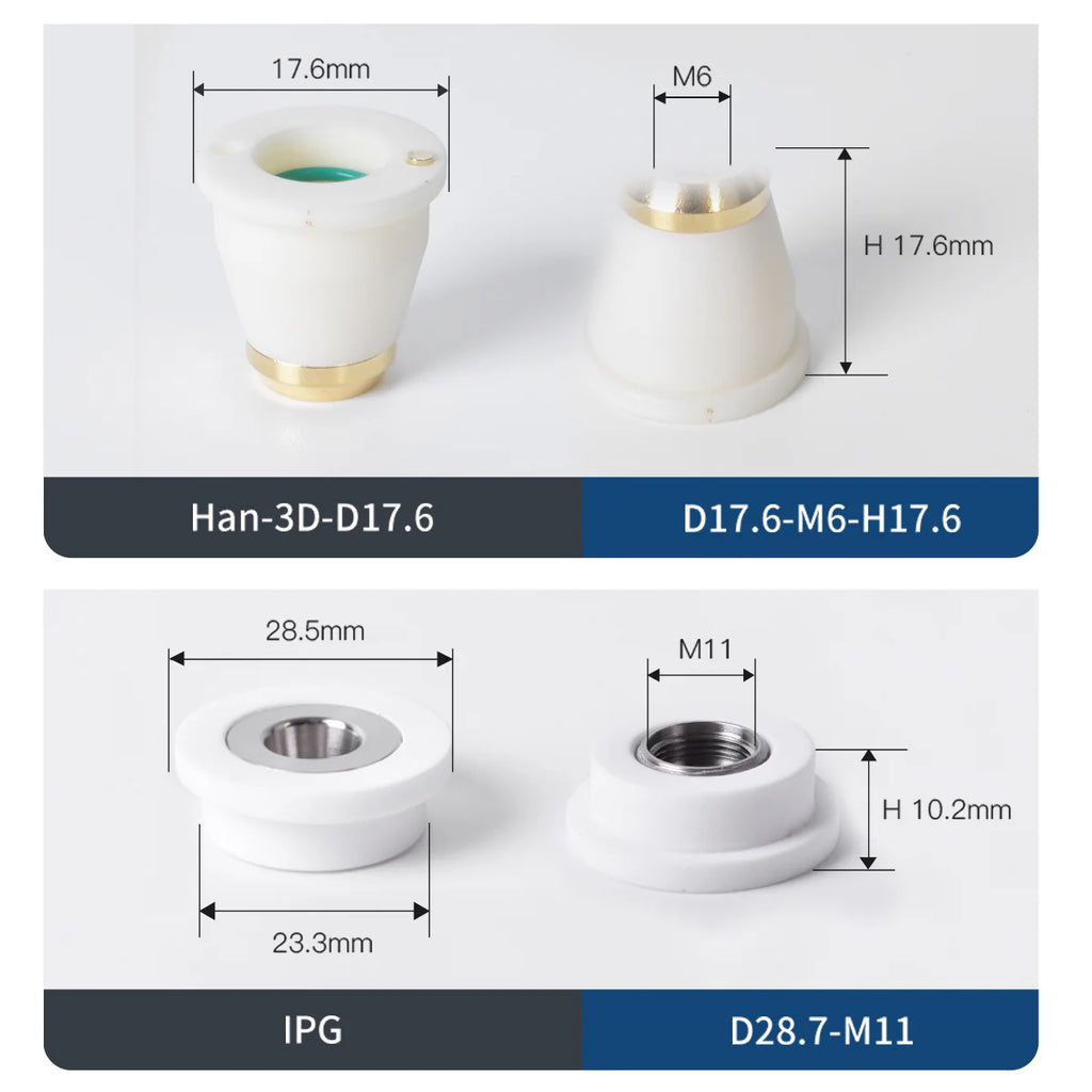Cerâmica Laser Ceramic Ring IPG Highyag HAN-3D HG for Fiber Laser Head