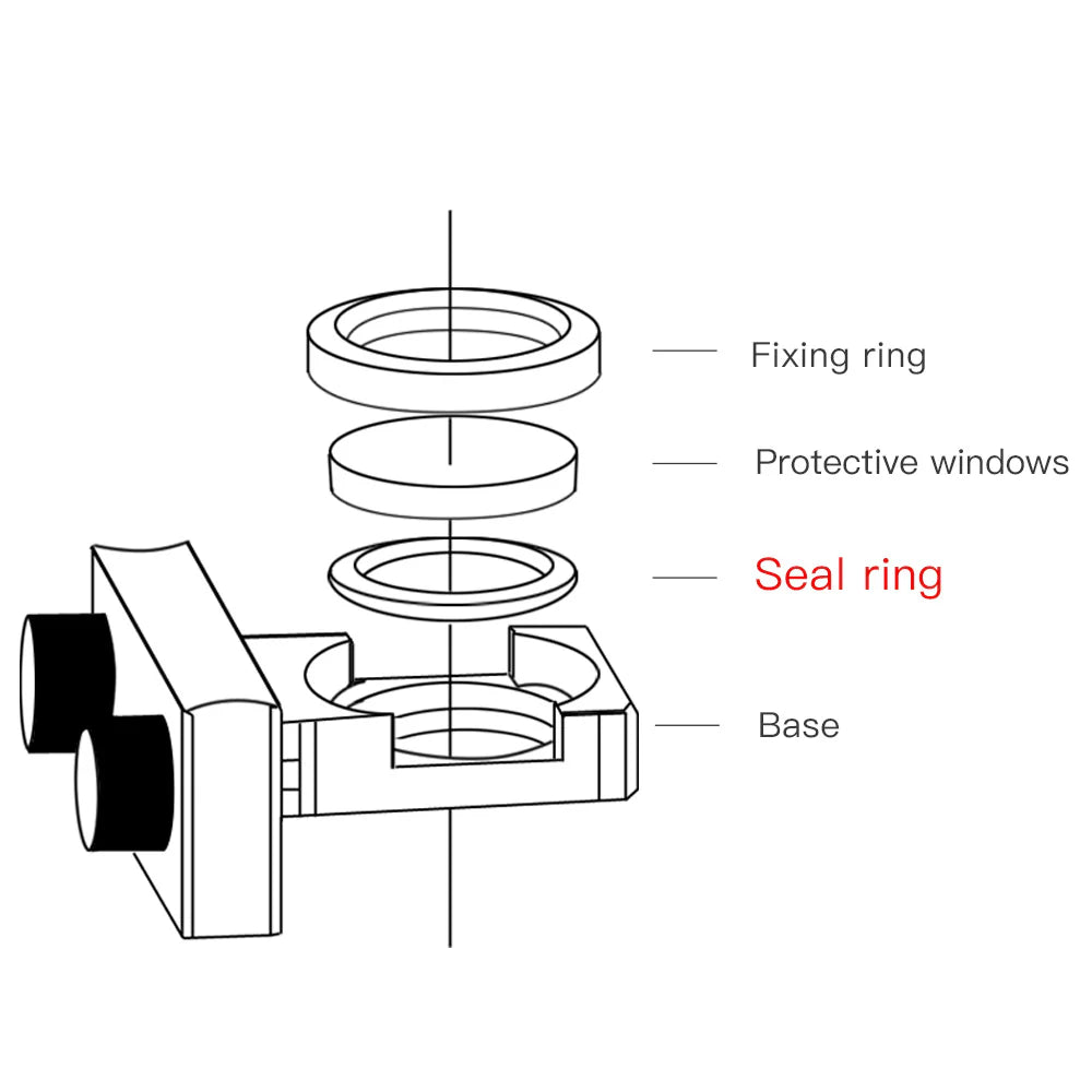 Anel Seal Ringer For QiLin WSX HW CQWY Welding Machine 18x2 20x3 Protective lens laser welding seal ring