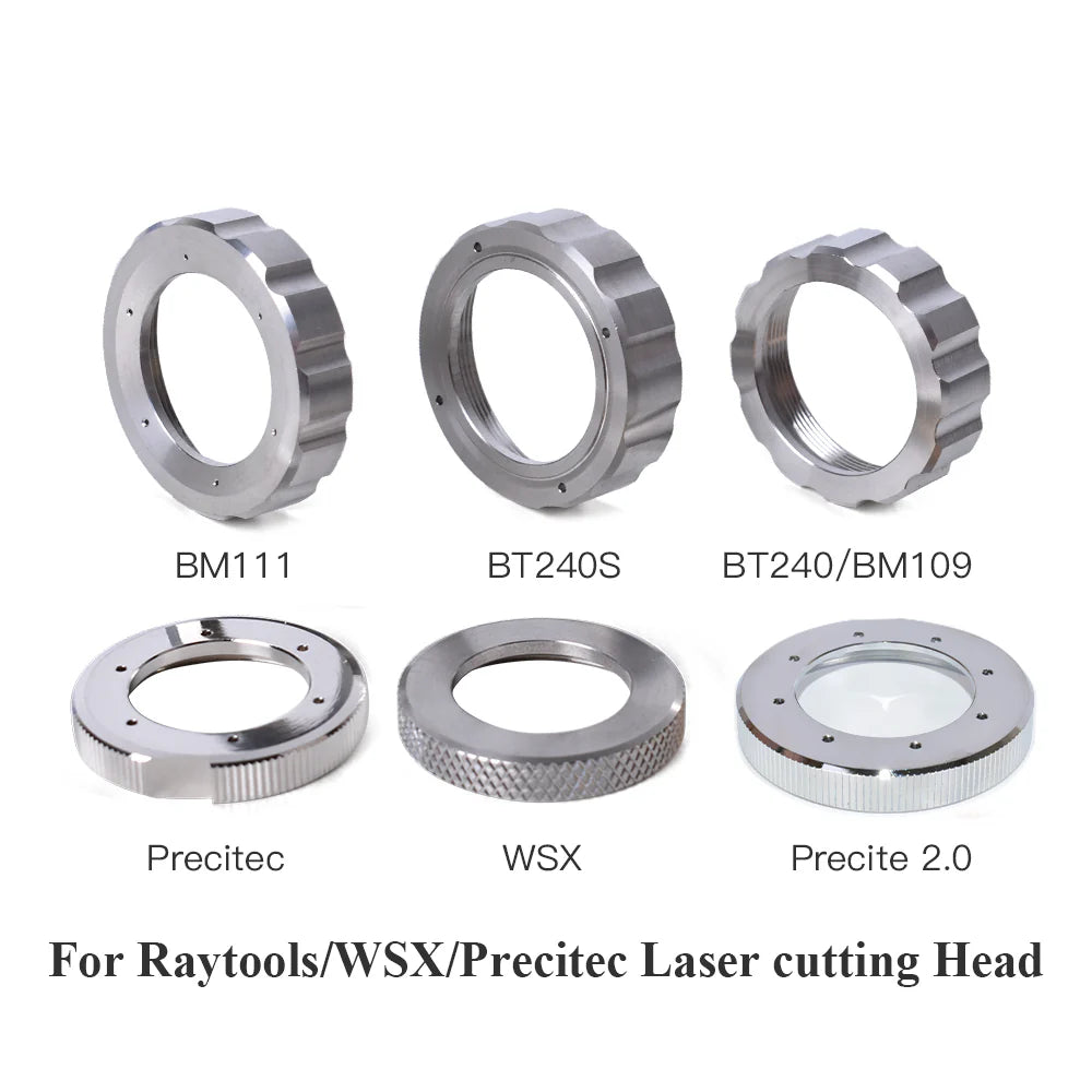 Anel de travamento a laser Raytools BT240S, anel de travamento de cerâmica, porca de fixação
