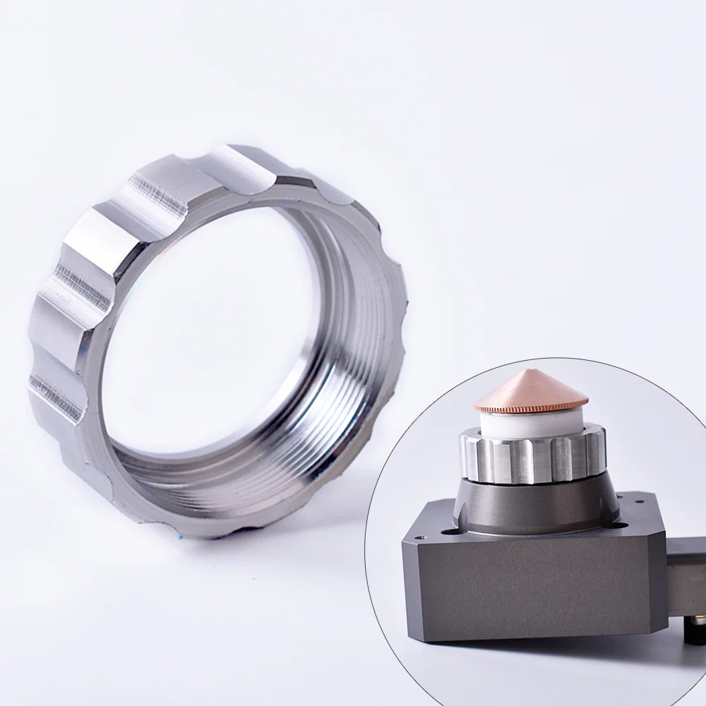 Anel de travamento a laser Raytools BT240S, anel de travamento de cerâmica, porca de fixação