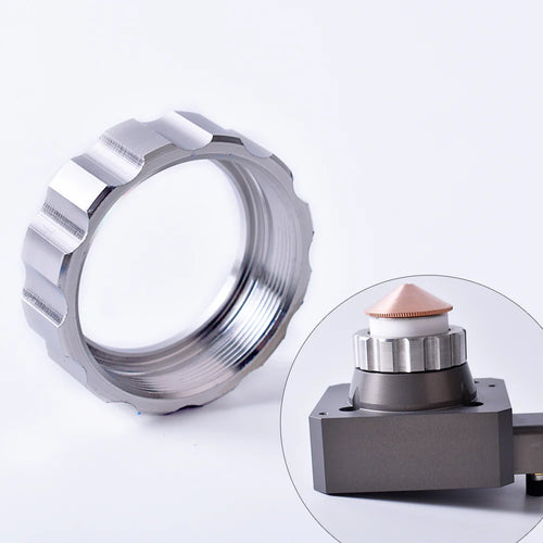 Anel de travamento a laser Raytools BT240S, anel de travamento de cerâmica, porca de fixação