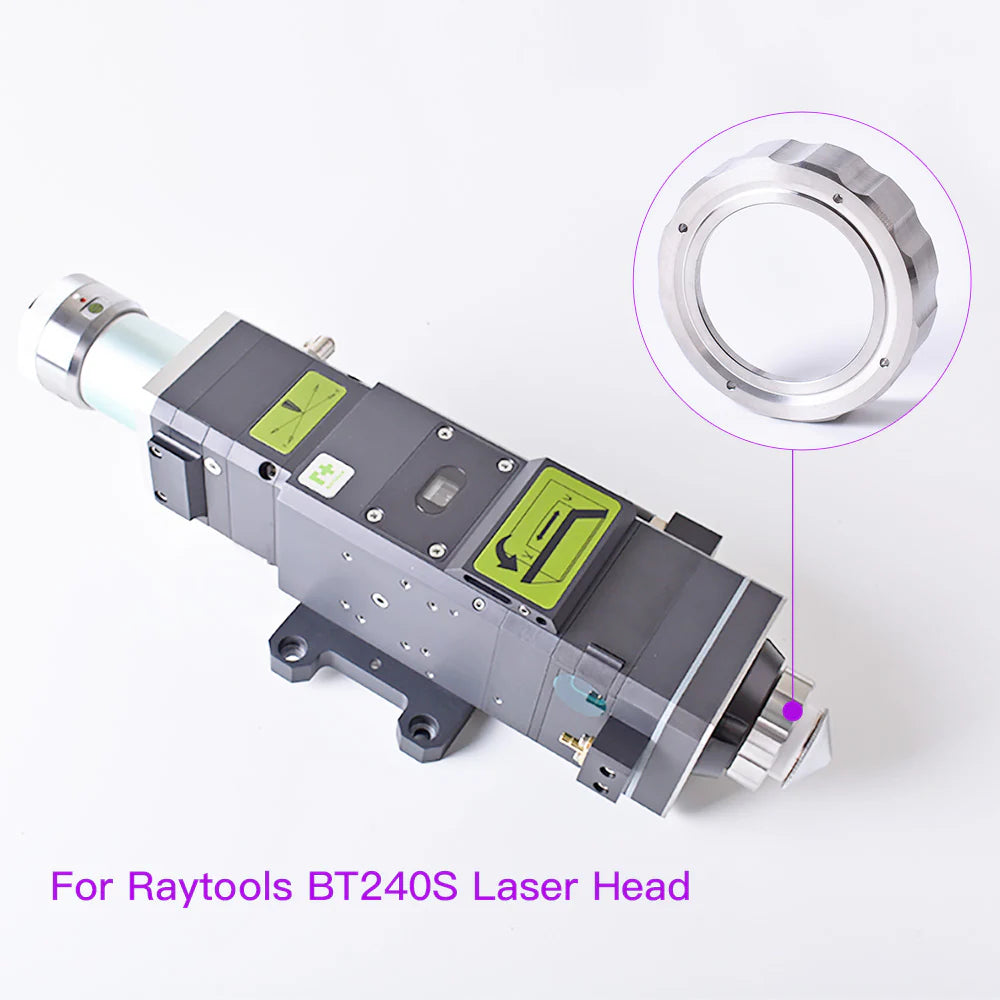Anel de travamento a laser Raytools BT240S, anel de travamento de cerâmica, porca de fixação