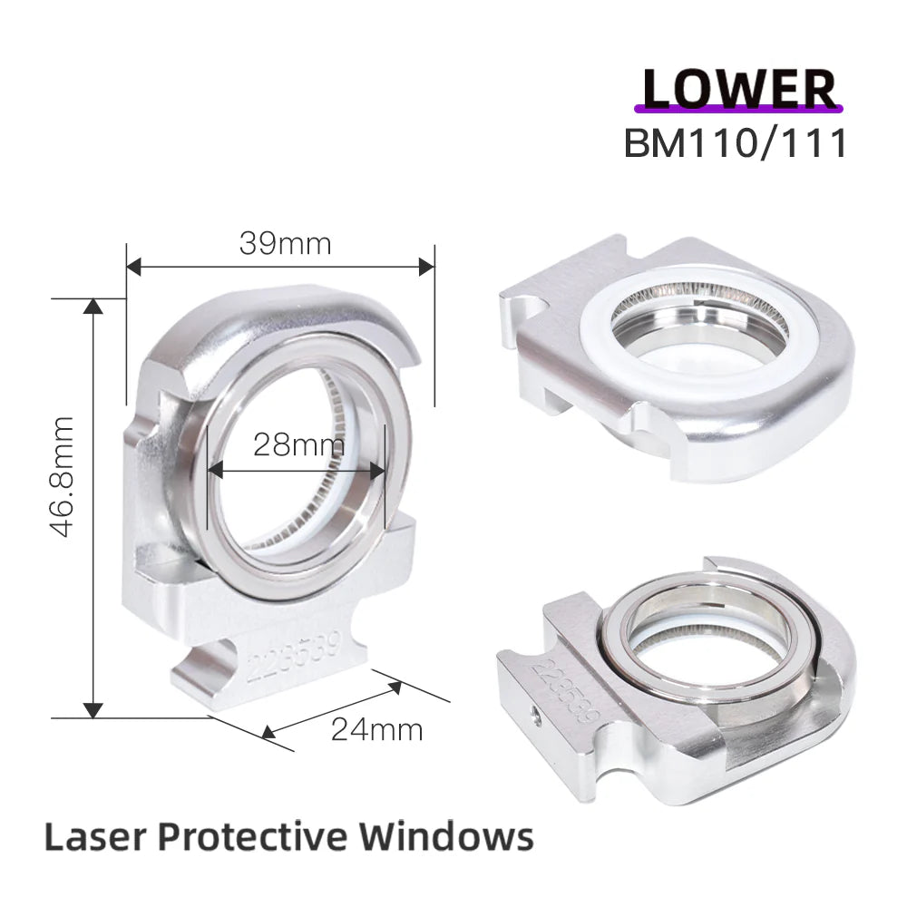 Janelas Original Raytools Upper Down Laser Protective Windows Base Seat