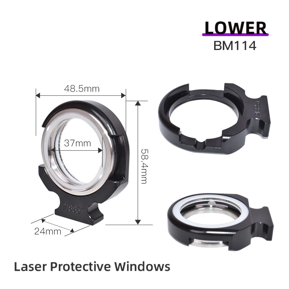 Janelas Original Raytools Upper Down Laser Protective Windows Base Seat