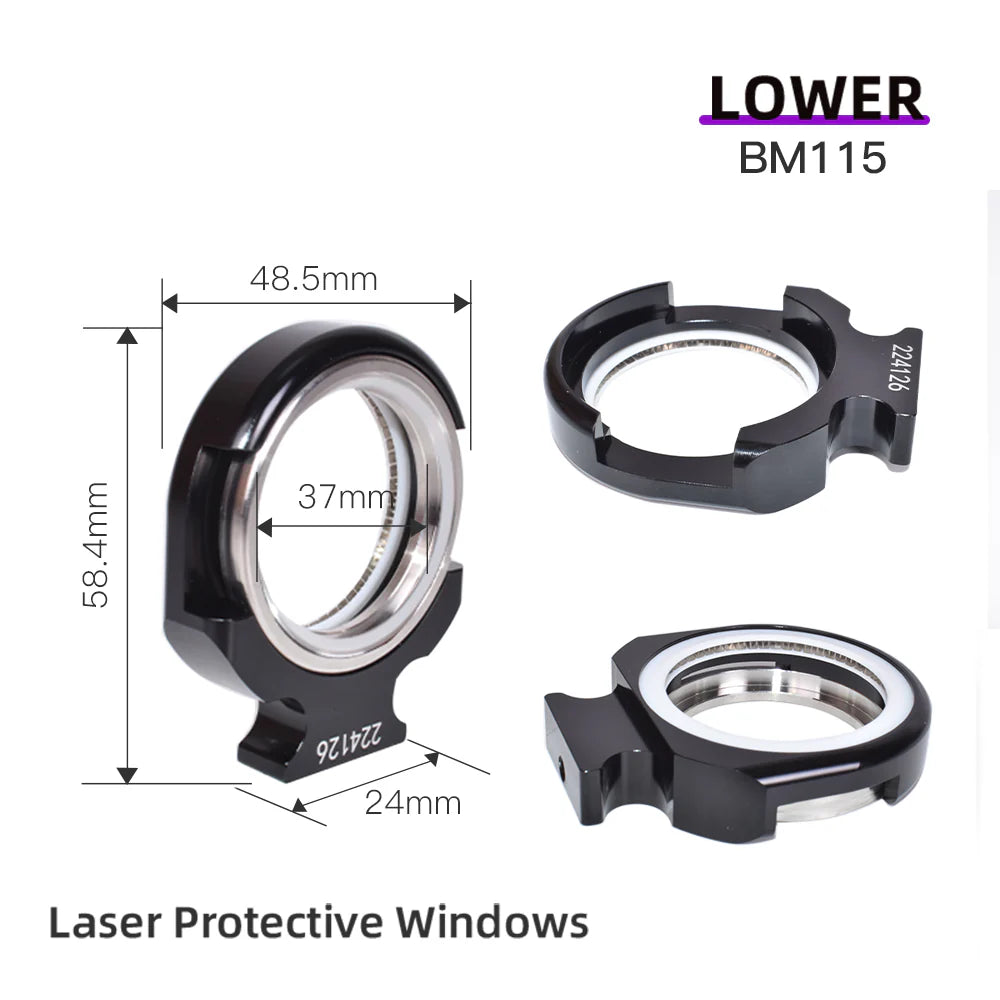 Janelas Original Raytools Upper Down Laser Protective Windows Base Seat