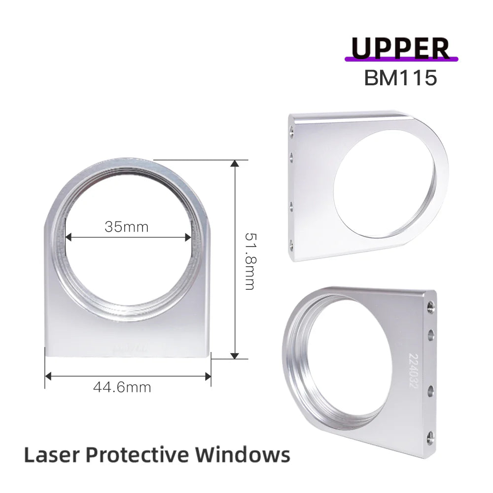 Janelas Original Raytools Upper Down Laser Protective Windows Base Seat