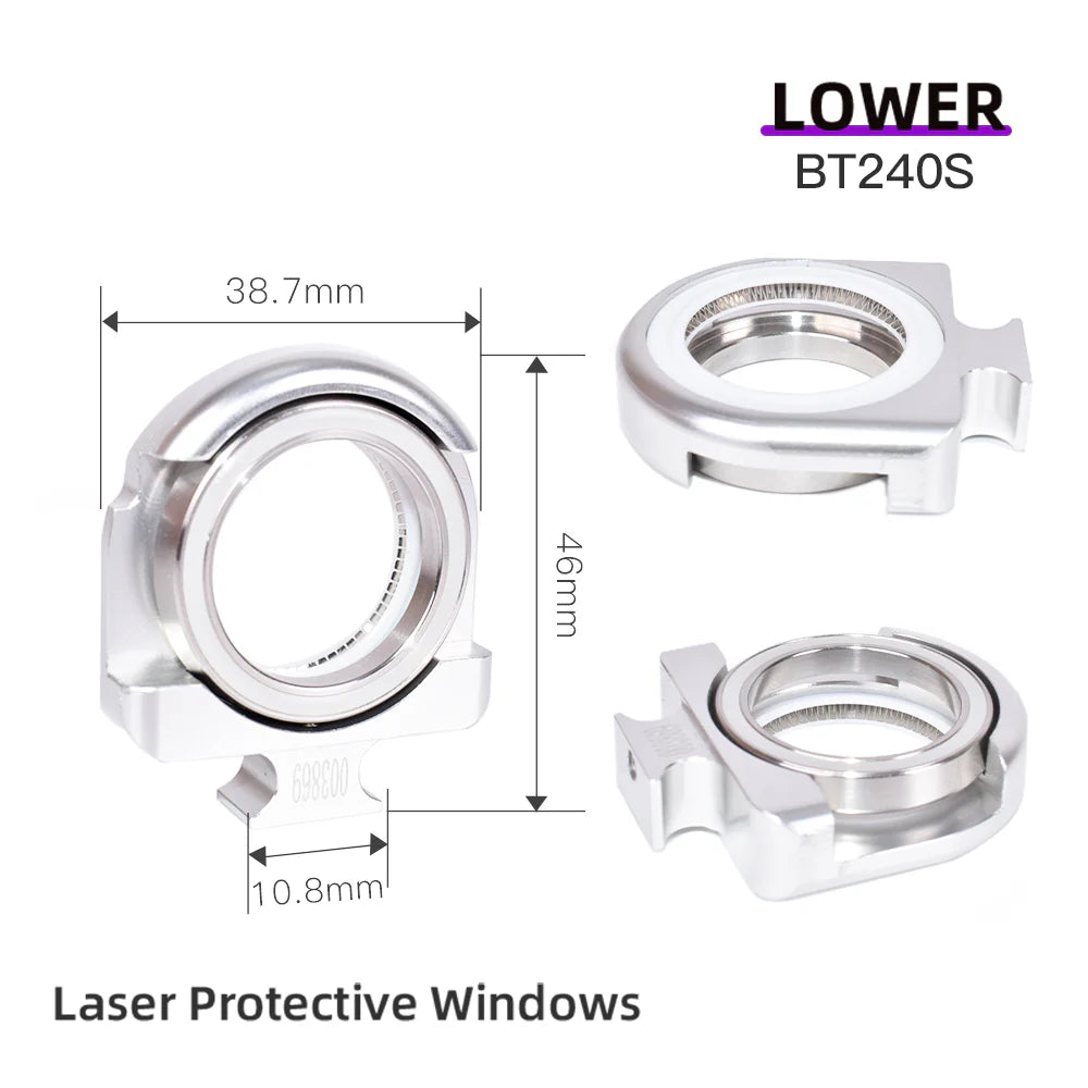 Janelas Original Raytools Upper Down Laser Protective Windows Base Seat