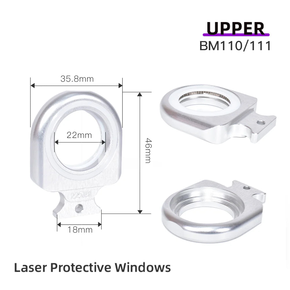 Janelas Original Raytools Upper Down Laser Protective Windows Base Seat