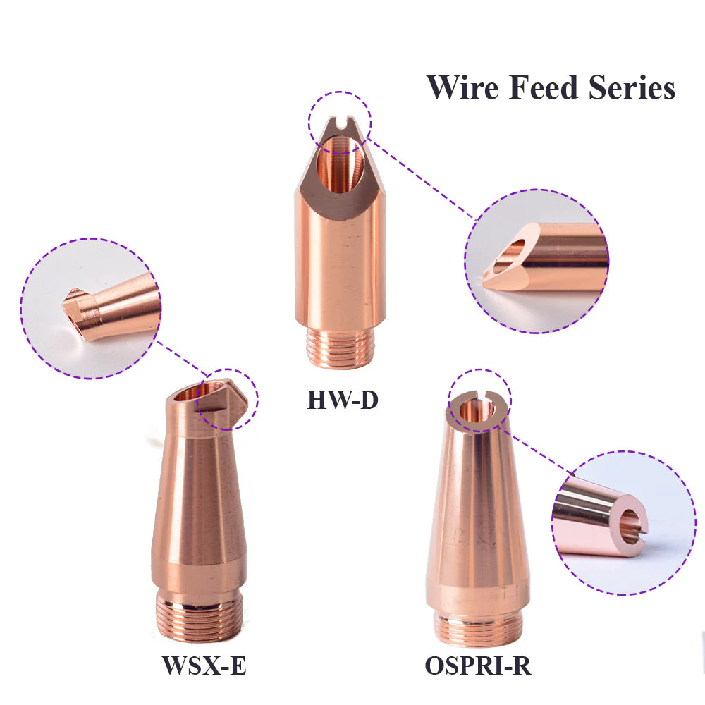 Bicos Laser Nozzles For HANWEI WSX OSPRI Handheld Welding Machine Wire Feeding Welder Nozzle