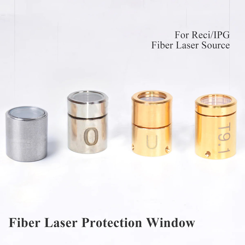 Proteção Original IPG Reci Fiber Laser Source QBH Output Connector Gap 4KW Optic Crystal Protective Lens for 1064nm Cutting Head