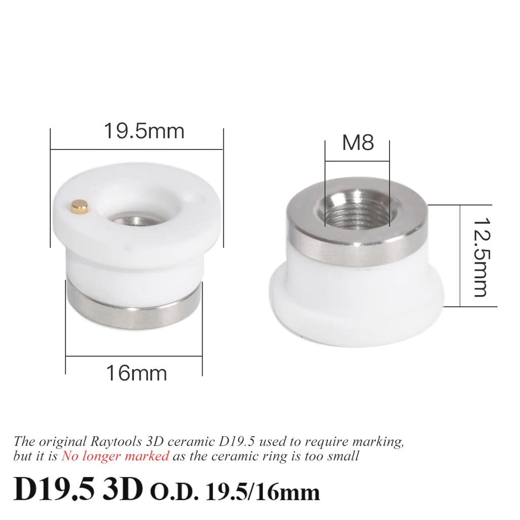Cerâmica suporte de bocal para cabeçote de laser Raytools Original Laser Ceramic D32mm 120274100B
