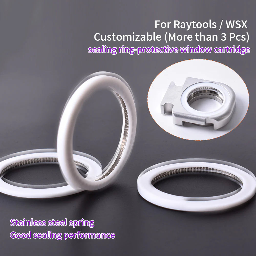 Anel Laser Seal Ring For WSX Raytools 1064nm BT240 BT230 Cutting Head Protective Windows Laser Seal O-Ring Washer