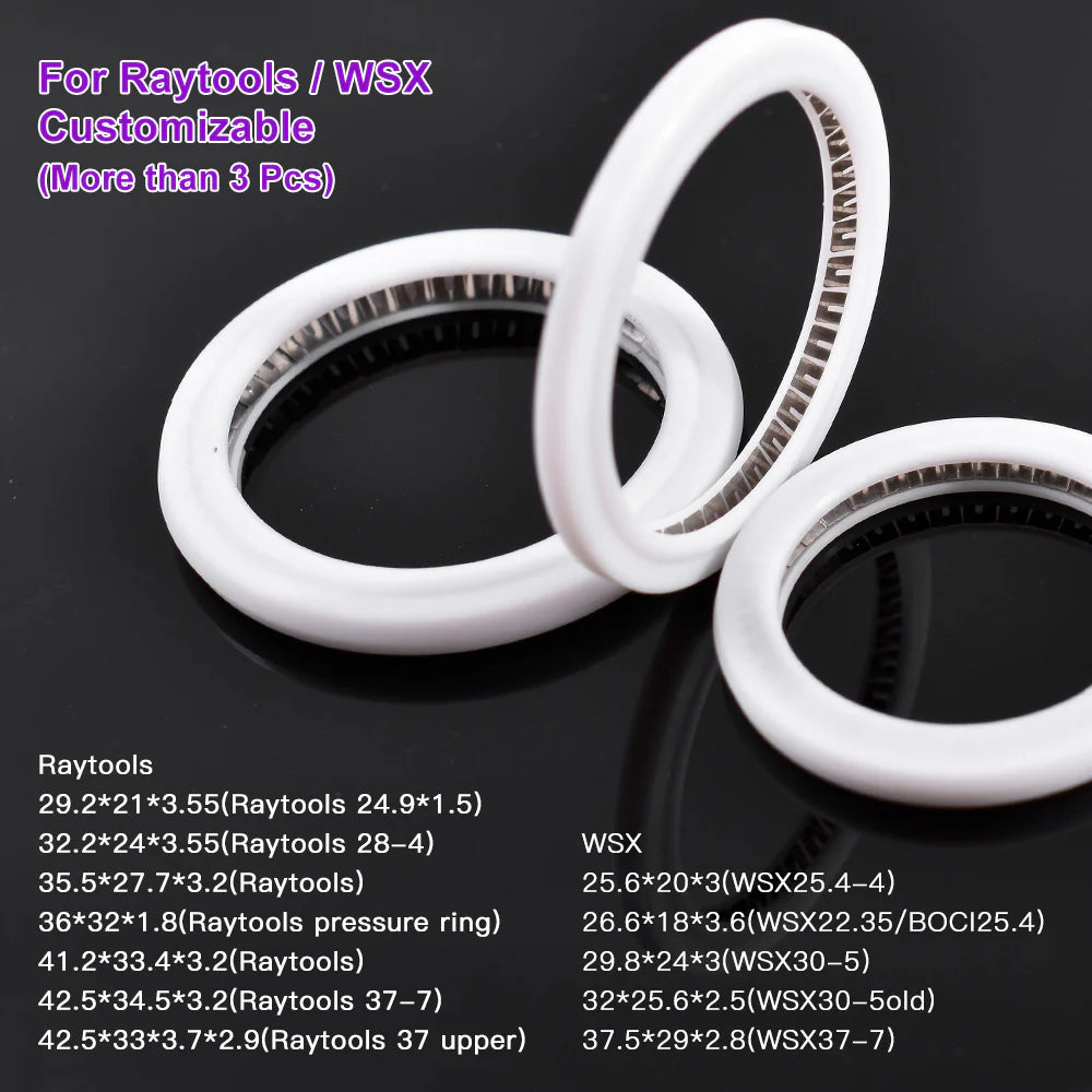 Anel Laser Seal Ring For WSX Raytools 1064nm BT240 BT230 Cutting Head Protective Windows Laser Seal O-Ring Washer