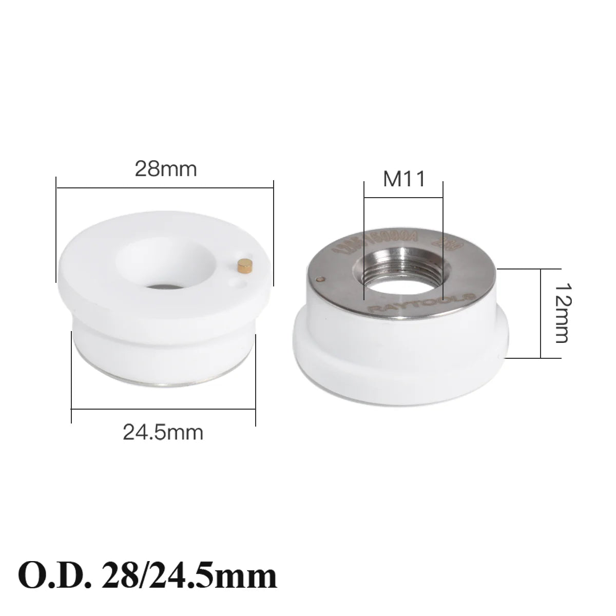 Cerâmica suporte de bocal para cabeçote de laser Raytools Original Laser Ceramic D32mm 120274100B