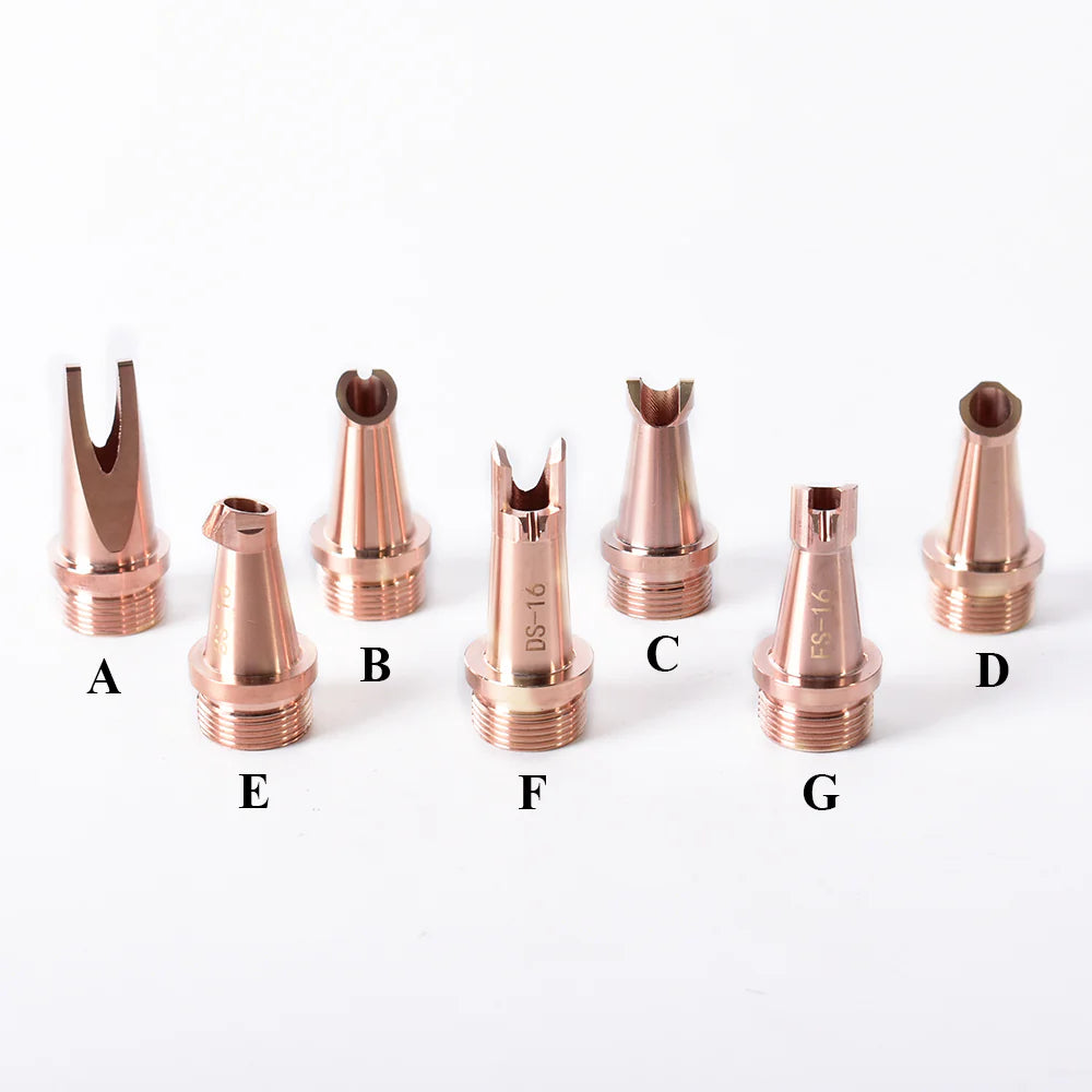 Cabeçote de soldagem manual com bocal de cobre M16 para cabeçote de solda a laser CQWY SUP20T/S 23T.