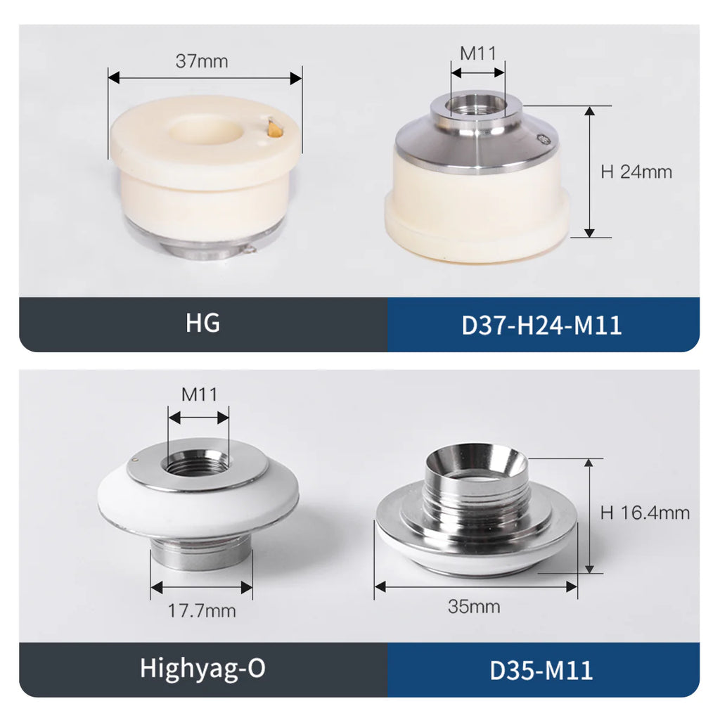Cerâmica Laser Ceramic Ring IPG Highyag HAN-3D HG for Fiber Laser Head