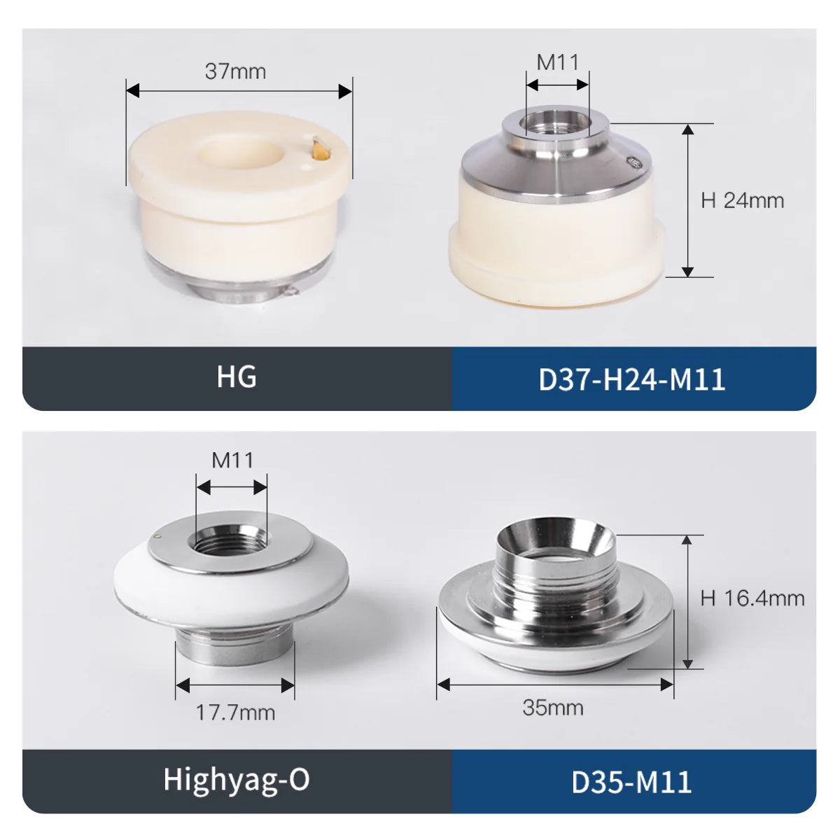 Cerâmica Laser Ceramic Ring IPG Highyag HAN-3D HG for Fiber Laser Head